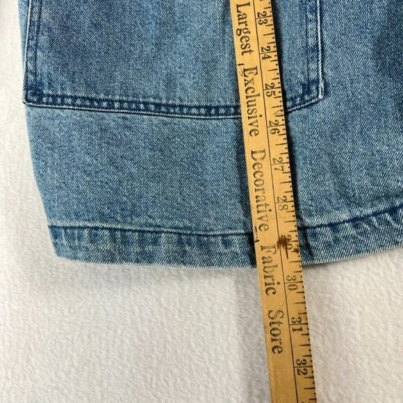 Universal Thread Barn Chore Coat Denim Jean Pouch Pockets Women' Size XL Utility - Picture 7 of 8